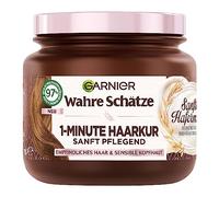 Wahre Schätze Cure hydratante pour cheveux en 1 minute pour cuir chevelu sensible, avec crème de riz et lait d'avoine bio pour une expérience capillaire agréable, formule végétalienne, 1 x 340 ml