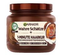 Wahre Schätze Cure nourrissante 1 minute pour cheveux secs à très secs, avec lait de coco et huile de macadamia pour une brillance et une douceur renouvelées, formule végétalienne, 1 x 340 ml