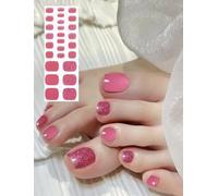 Wahrshei Orteil Rose Autocollant Ongle Gel UV | 26pcs Film pour Ongles Autoadhésif | Gel Nail Stickers, Autocollants et Pochoirs Pour Nail Art