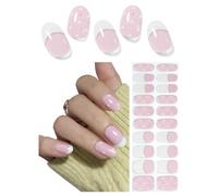 Wahrshei Vernis Autocollant UV | French Haert Autocollant Ongle Gel UV | 20pcs Film pour Ongles Autoadhésif | Gel Nail Stickers, Autocollants et Pochoirs Pour Nail Art