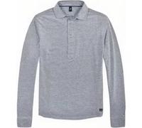 Wahts Stone | Longsleeve PiquÉ Poloshirt Navy White Melange Taille: S | Polos Outlet | Homme | Blanche
