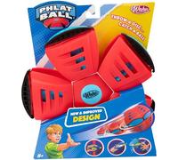 Wahu - PHLAT BALL Classic - Rouge - Frisbee Volant qui se Transforme en Ballon - Jeux Extérieur Enfants Dès 5 Ans - Balle Innovante 15,7cm - Frisbee 22,9 cm - Jeu Plage & Plein Air - 2+ Joueurs