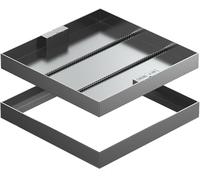 WaiDXn Couvercle de trou d'égout invisible intégré pour drainage sécurisé et design élégant pour une utilisation en extérieur (60 x 60 x 5 cm)