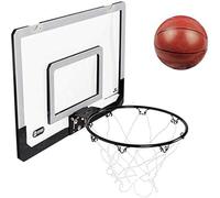 WaiDXn Ensemble de Basket-Ball, Planche de Basket-Ball, Filet de Basket-Ball for Enfants, Cerceau avec Ballon, Jeu de Sport for Enfants(Black)