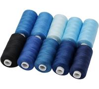 WaiDXn Fil 402 adapté aux Machines à Coudre, à la Broderie à la Main et aux Kits de Couture à Domicile(Blue Series)