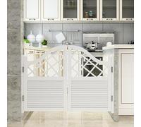 WaiDXn GYJ Portes battantes de café, Porte battante intérieure à Fermeture Automatique, Porte Demi-Taille avec charnières à Pivot par gravité HY(85x90CM/33.4x35.4IN)