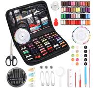 WaiDXn Kit de Couture Complet Comprenant du Fil, des Aiguilles, des Ciseaux, Un Ruban à mesurer et des Boutons, 1 Jeu(172pcs)