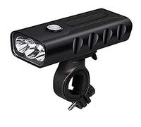 WaiDXn Lampe à vélo à LED, Lampe Frontale à vélo étanche, USB Rechargeable, Longue durée de Vie 900LM Super Lumineux 3 LED Phare de la Lampe de Poche et Fonction de la Banque de Puissance