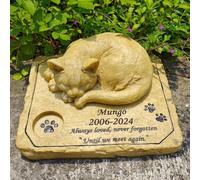 WaiDXn Pierres commémoratives personnalisées for Animaux de Compagnie, décorations de Jardin for Chats, Cadeaux commémoratifs for Chats