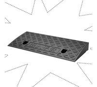 WaiDXn Rampe d'accès for Fauteuil Roulant, Rampe de seuil, Rampe d'accès for Voie, utilisée for l'entrée du Garage, Le Quai de Chargement et de déchargement(Black,50x22x5cm)