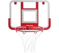 WaiDXn Support de Panier de Basket-Ball, cerceaux de Basket-Ball for Enfants de 8 à 12 Ans, Panneau arrière très Cool et Filet en Polyester, But de Basket-Ball(Red White)