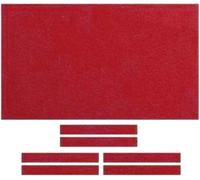 WaiDXn Table de Billard Professionnelle avec Tissu épaissi (avec Rails de Coussin)(Rosso)