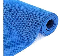 WaiDXn Tapis de Drainage en PVC for douches et piscines, Rouleau de Tapis de Porte Creux en Maille de qualité Commerciale(Blu,120cmX300cm)