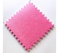 WaiDXn Tapis de Jeu en Mousse à emboîter 12x12x0,4 Pouces Tapis de Sol en Mousse pelucheuse épaisse(Rose Red,10pcs)