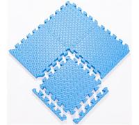 WaiDXn Tapis de Sol en Mousse Puzzle - 20 pièces 24 x 24 Pouces Carreaux de Tapis de Jeu en Mousse emboîtables carrés avec Bordures(Blu)