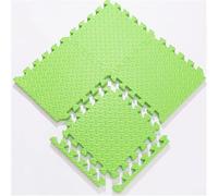 WaiDXn Tapis de Sol en Mousse Puzzle - 20 pièces 24 x 24 Pouces Carreaux de Tapis de Jeu en Mousse emboîtables carrés avec Bordures(Green)