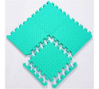 WaiDXn Tapis de Sol en Mousse Puzzle - 20 pièces 24 x 24 Pouces Carreaux de Tapis de Jeu en Mousse emboîtables carrés avec Bordures(Light Green)