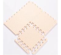 WaiDXn Tapis de Sol en Mousse Puzzle - 20 pièces 24 x 24 Pouces Carreaux de Tapis de Jeu en Mousse emboîtables carrés avec Bordures(Beige)