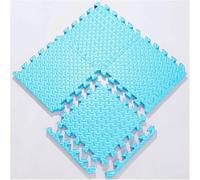 WaiDXn Tapis de Sol en Mousse Puzzle - 20 pièces 24 x 24 Pouces Carreaux de Tapis de Jeu en Mousse emboîtables carrés avec Bordures(Light Blue)