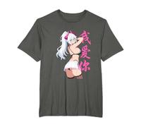 Waifu Sexy Anime Girl Horns Mini jupe Japonaise Rétro Art T-Shirt