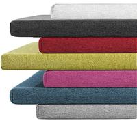 Waigg Kii Coussin de banc 2 ou 3 places - Pour intérieur et banc de jardin - 80/100/120 cm - Idéal pour balancelle ou terrasse - 80 x 40 x 5 cm, gris foncé