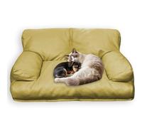 Waigg Kii Coussin épais imperméable pour chien et chat - Lavable - Avec base antidérapante - Soutien contre l'anxiété - Pour sommeil profond (vert, M-65 x 50 x 22 cm)