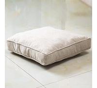 Waigg Kii Coussin Rehausseur de Chaise de 8 cm d'épaisseur, 45 x 45 cm/60 x 60 cm, Grand Coussin Doux pour Chaise de Bureau, Salle à Manger (60 x 60 x 8 cm, Kaki Clair)