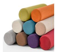 Waigg Kii Coussin Traversin Rond pour Lit, Coussin Cylindrique pour Accoudoir de Canapé, Coussin Traversin Rond pour Lit/Canapé pour Soutien du Cou/Lombaire (40 * 15 cm, Gris foncé)