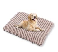 Waigg Kii Grand lit ultime pour chien avec housse amovible lavable, coussin apaisant anti-anxiété pour chiens et chats d'intérieur avec base antidérapante (marron, 3XL - 105 x 75 cm)