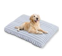 Waigg Kii Grand lit ultime pour chien avec housse amovible lavable, coussin apaisant anti-anxiété pour chien et chat avec base antidérapante (gris, 3XL - 105 x 75 cm)