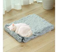 Waigg Kii Matelas orthopédique apaisant en mousse à mémoire de forme pour chien et chat de petite, moyenne et grande taille (taille M, gris)