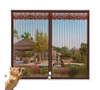 Waigg Kii Moustiquaire autocollante en maille avec fermeture éclair verticale et bordure en dentelle - Pour balcon, chambre à coucher, fenêtre - En fibre de verre durable (D, 160 x 160 cm)