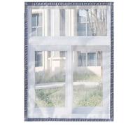 Waigg Kii Protection de fenêtre anti-moustiques pour chat - Moustiquaire pour balcon, anti-rayures - Autocollant en maille - Taille à faire soi-même - 140 x 140 cm - C