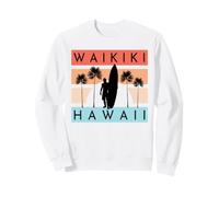 Waikiki Hawaii Plage Surf Vacances d'été Sweatshirt