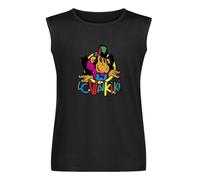 Waikiki Monkey 80'S T-Shirt Quick Drying T-Shirt Korean Fashion Tank Tops Sleeveless Black M