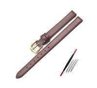 WAikub Bracelet de montre en cuir 6mm 8mm 10mm 12mm rouge blanc petit Bracelet de montre pour femme, 6mm