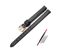 WAikub Bracelet de montre en cuir 6mm 8mm 10mm 12mm rouge blanc petit Bracelet de montre pour femme, 8mm