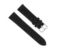WAikub Bracelet de montre en cuir suédé, 18mm, 19mm, 20mm, 22mm, 24mm, boucle en acier inoxydable, accessoires de montre, Noir, 19mm