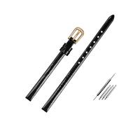 WAikub Mini Bracelet de Montre 6mm Bracelet de Montre en Cuir Bracelet de Montre Femme Rouge/Bleu/Noirpetit Bracelet de Montre, 6mm