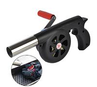 Wailicop Souffleur Manuel Barbecue, Ventilateur de Barbecue, Convient Pour la Cuisine en Plein Air, Cheminée, camping, pour Soufflet De Feu De Barbecue Outil a Manivelle