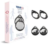 WAIRCO Lot de 2 supports Airtag - Fixation de vêtements pour Apple AirTag | Fixation facile pour plusieurs épaisseurs de tissus | Coque AirTag de ultra qualité pour enfants, personnes âgées,
