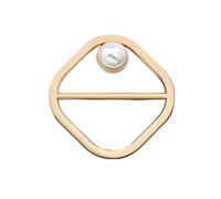 Waist Knotted Brooches Metal Hijab Scarf Ring Button Shirt T-shirt Fixed Buckle Accessories pour femmes filles accessoires décoratifs(Color 3)