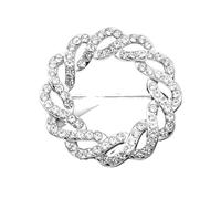 Waist Knotted Brooches Metal Hijab Scarf Ring Button Shirt T-shirt Fixed Buckle Accessories pour femmes filles accessoires décoratifs(Color 23)