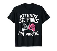 Wait I Finish My Game Tee - Video Game Boys Girls Gamer Kid T-Shirt