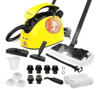 Waitbird Nettoyeur vapeur multi-usages pour tous les accessoires de 21 pièces, nettoyeur à vapeur manuel et bandoulière, pour nettoyer, meubles rembourrés, canapé, carrelage, sol, fenêtre, voiture