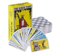 Waite Lot de 78 cartes de tarot Rider avec instructions (français non garanti) pour la divination du destin, jeux de cartes pour les fêtes, cartes de tarot, convient aux débutants et aux joueurs