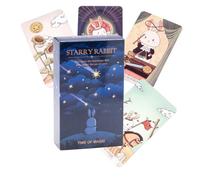 Waite Mignon Tarot étoile Lapin, Peut prédire l'avenir 78 goldfoil Tarot Deck avec Instructions en Anglais pour Les débutants et Les Amateurs