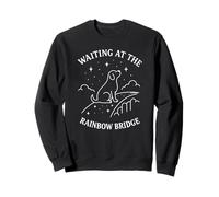 Waiting at the Rainbow Bridge - Mémorial émotionnel pour chien Sweatshirt