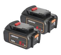 Waitley Lot de 2 batteries Li-ion de rechange 18 V 5,5 Ah avec indicateur de niveau de charge LED compatible avec DCB182 DCB184 DCB181 DCB185 DCB200