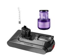 Waitley V11 Batterie à Clipser pour Dyson V11 Batterie V15 Aspirateur | Pour Dyson V11/V15 : V15 Detect, V11 Absolute, Torque Drive, Extra, Outsize + 1 filtre. Non compatible avec modèles à visser.